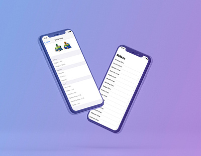 Pokkee iOS App app design ios ios app pokemon ui