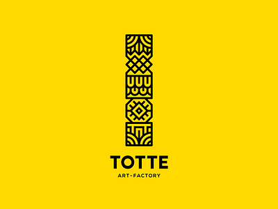 Totte brand identity brandmark for sale geometic logo logodesign sale sign storozhevantosha symbol totem