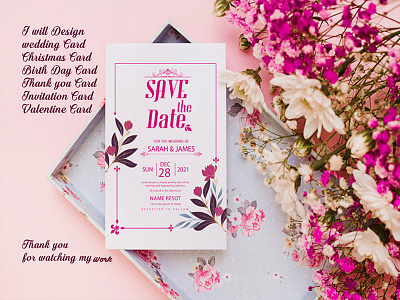 Luxury Attractive Wedding Invitation Card banner branding business card design design illustration logo social media vector wedding card wedding invitation wedding invite