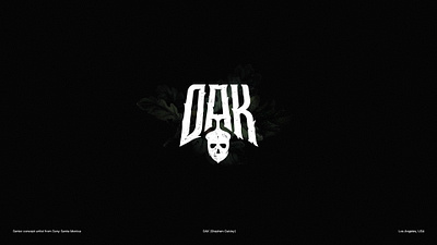 OAK dark gamedeveloper godofwar gothic letter lettering logo logotype modern oak oakley typography