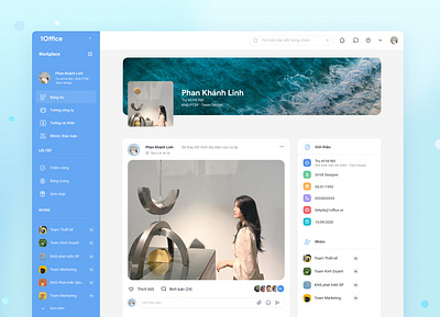 Social Profile ui ux web