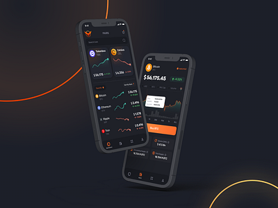 Crypto App app app design bitcoin black coin crypto crypto wallet dark mode dashboard ethereum ui uidesign ux wallet