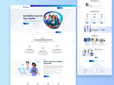 Mecare – Hospital and Health PSD agency agency business corporate corporate business creative business hospital illustration medical medicine multipurpose business portfolio web design