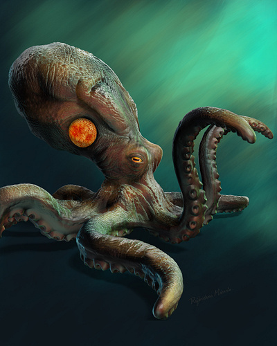 OCTOPUS DIGITAL SCULPTING 3d art 3drender cinema4d illustration octane octane render pixologic sculpting zbrush