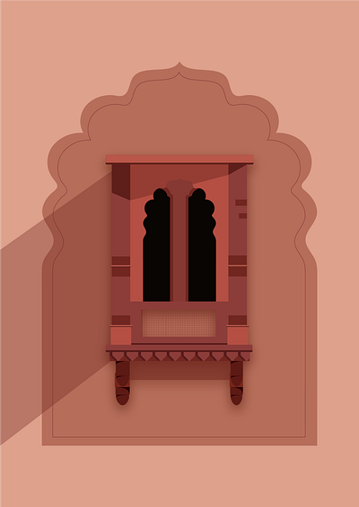 Vintage window in India brand brand identity branding design illustration packaging