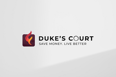 Duke s Court Logo branding design flat icon illustration illustrator logo logo design typography website