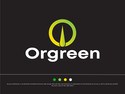 Orgeen Modern Logo - Brand Identity brand identity branding colour logo graphic graphic design green logo illustration logo and branding logo designer logo folio logo trends 2021 natural logo nature organic logo typography vector