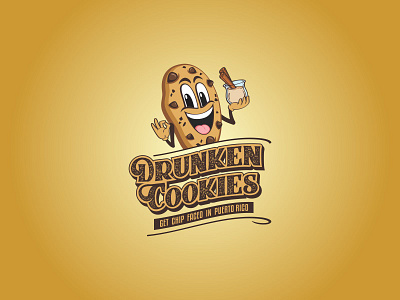 Logo Design For Drunken Cookies branding branding design corporate logo design logo logo design