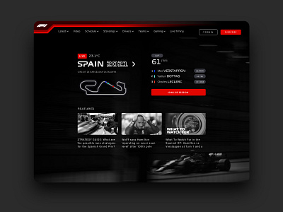 F1 hero section concept 30daychallenge black and red concept dark landing page formular hero hero image hero page landingpage minimal