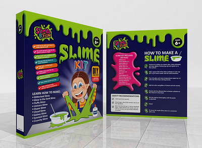 Toy Packaging Design For Slime R Fun branding packaging design