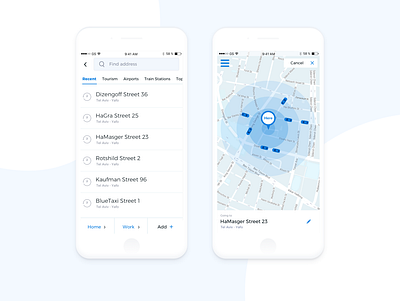 Taxi iOS app app design application ios app taxi booking ui ux