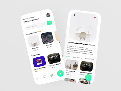 Video Sharing Application UI (Like Youtube) minimal ui ui user inteface userinterface video video sharing video sharing app youtube