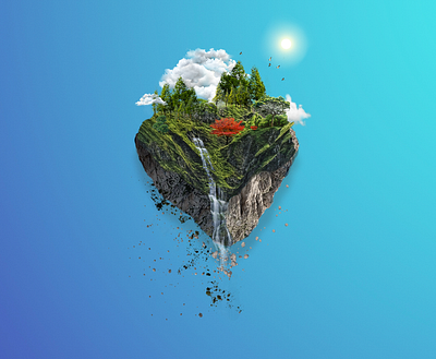 NATURE earth graphic design nature photoshop