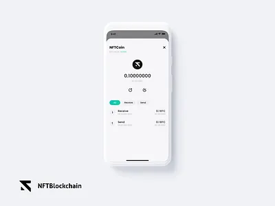 NFT Wallet - Assets Detail Page app asset bitcoin blockchain btc crypto currency defi minimal minimalist nft ui ux wallet