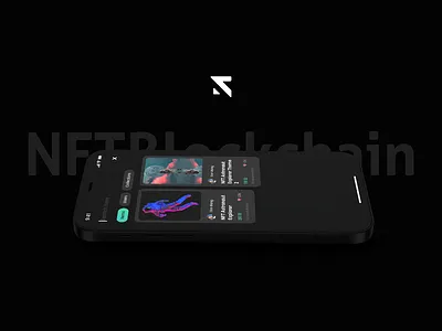 NFT Wallet - Dark Theme app bitcoin blockchain btc crypto currency defi exchange minimal minimalist nft ui ux wallet