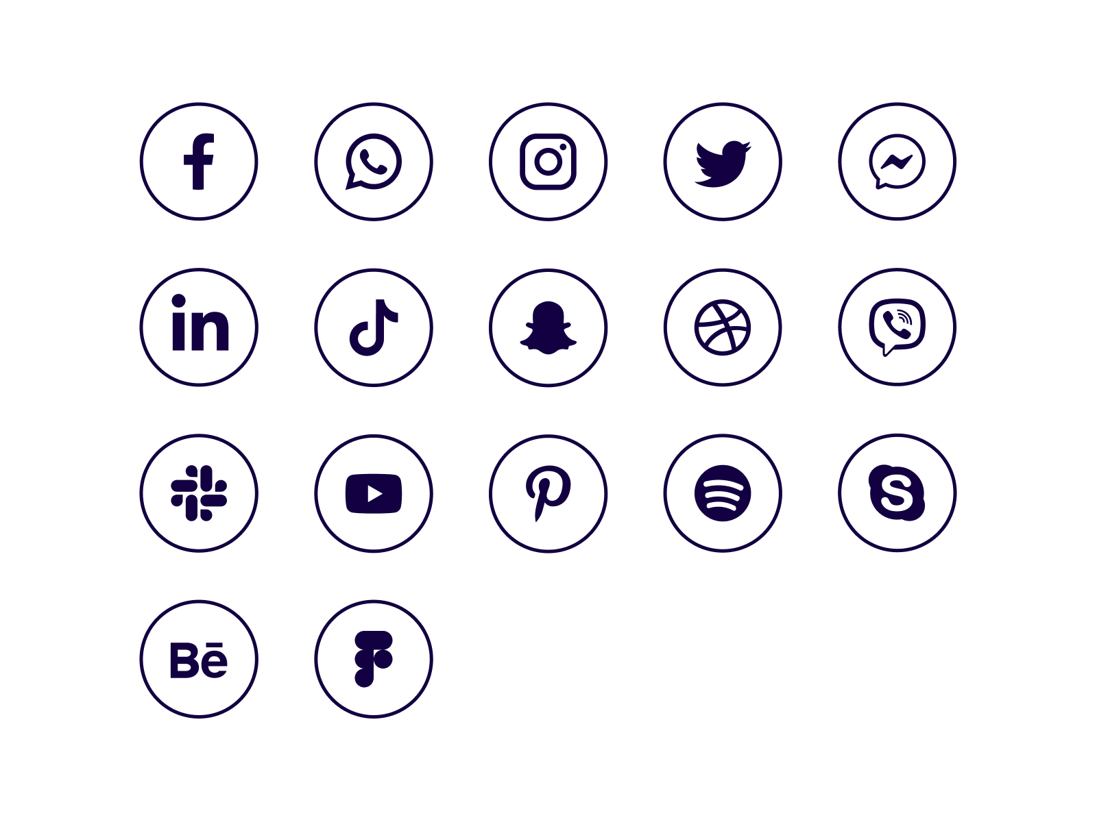 FREE Figma Social Media Icons By EuroART93 On Dribbble