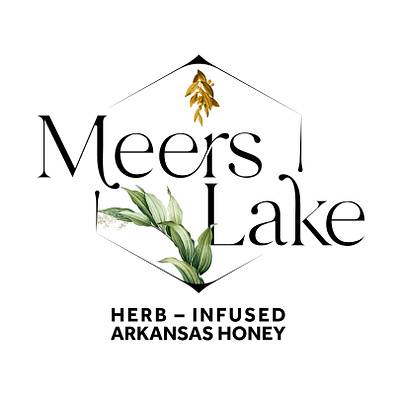Meers Lake Logo branding design illustration logo typography