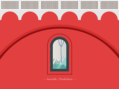 Pondicherry Window Series IX digital art digital illustration graphic design hand skills illustration pondicherry the window project window