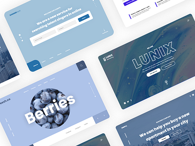 ui concepts / hero agency website concept concept art design landing landing page landing page design minimal ui ux