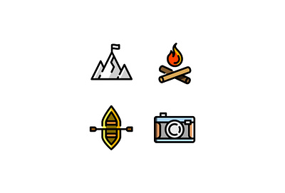 Outdoor icon icon set outdoors