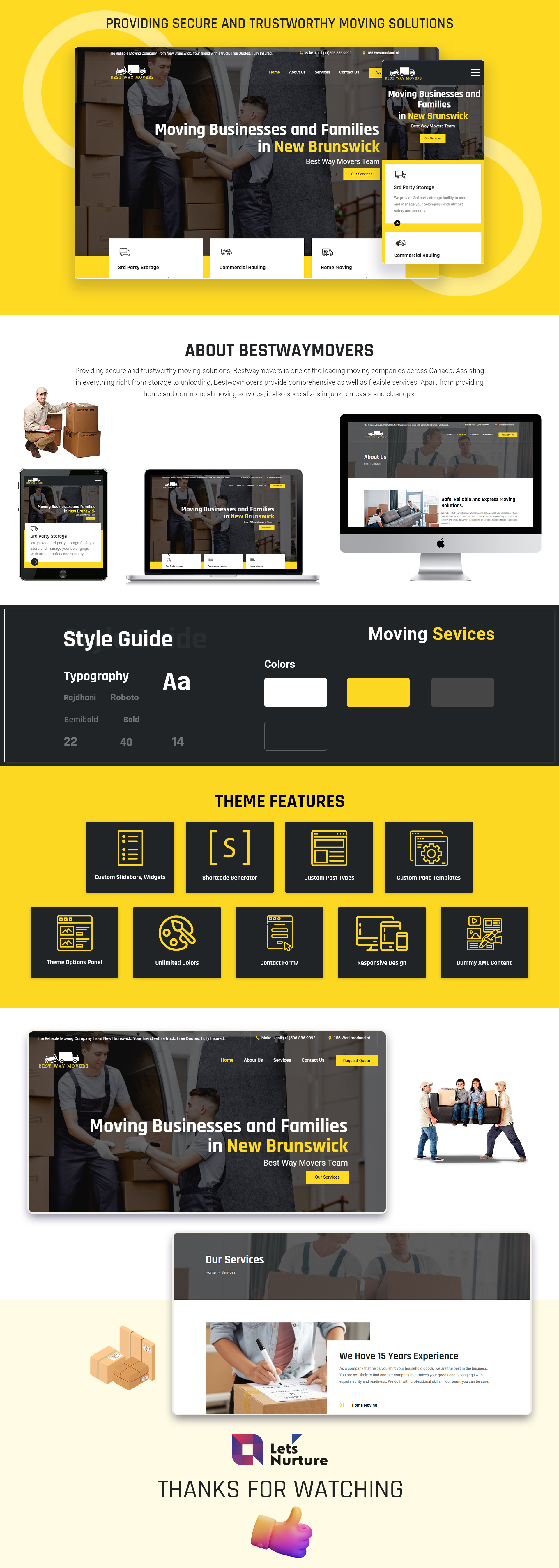 Bestwaymovers graphic design movers serivices packing services user interface web design