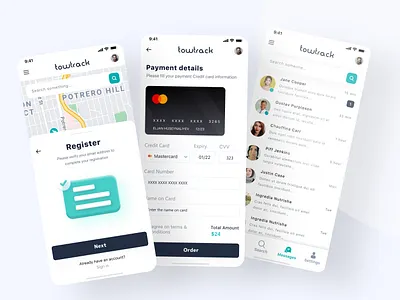 Vehicle Service App app clean design flat graphic design icon illustrator minimal ui ux