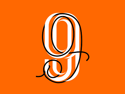 Number 9 36 days of type brand custom type design graphic graphic design lettering type typography