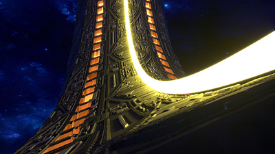 Gate to the Stars 3D Rendering 3d art 3d artist 3d render 3d rendering cadforge cg interstellar portal realistic 3d renderhub renders scifi space spaceship stars