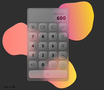 Daily UI 004 - Calculator calculator dailyui dailyui004 design ui