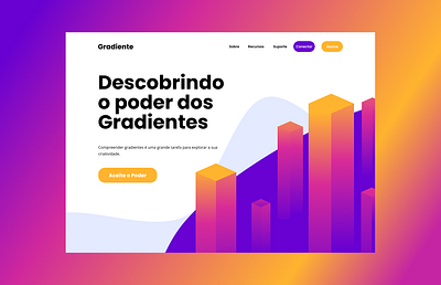 Landing Page Gradient design landingpage ui ux ui design webdesign