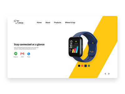 Smart Watch - Landing Page Concept adobe adobe xd design frontend landingpage smartwatch ui ux web web design website