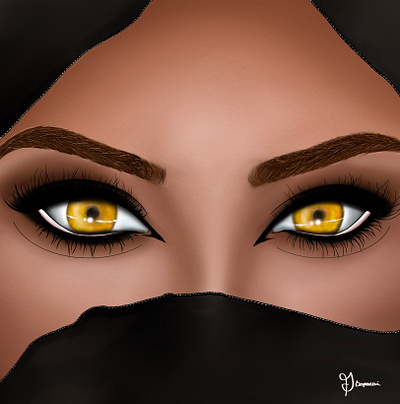 Arabian Beauty art artistic design drawing eyes female graphic design illustration illustrator painting procreate