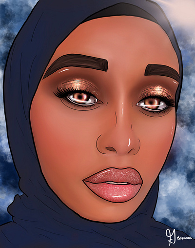 Dazzel Me Episode 2 art artistic beauty cartoon design drawing female graphic design illustration illustrator painting portrait portrait art portrait illustration procreate