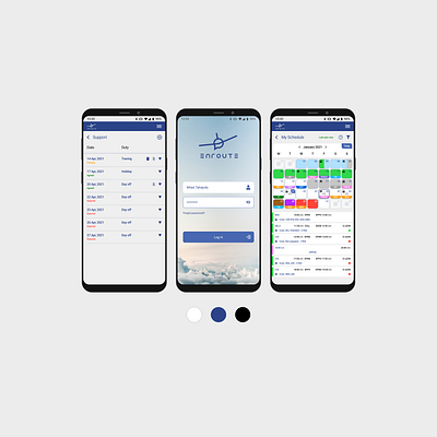 ENROUTE Crew adobe xd aircraft airplane airport app design aviation crew enroute flat design minimal design minimalist mobile app pilot uiux uiux design user experience user interface