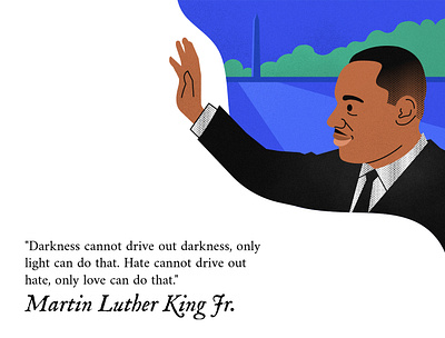 MLK Day Illustration design illustration martin luther king