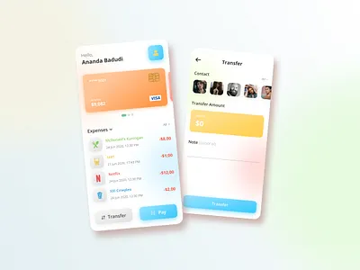 Wallet App app daily ui design figma finance finance app mobile mobile app mobile app design mobile ui money app transfer ui ux wallet wallet app