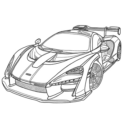 SKETCH MCLAREN SENNA branding car design digital digital art digital illustration illustration logo mclaren motor procreate senna sketch sketchbook sportcar supercar web