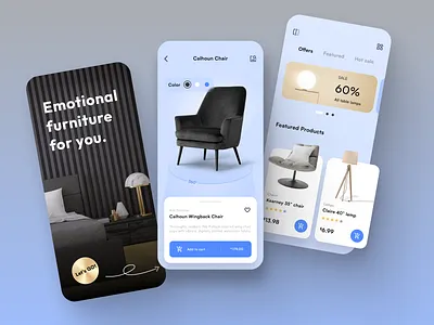 E-Commerce App Concept app design application cool design system ecommerce ecommerce app ecommerce mobile design furniture furniture app minimal mobile mobile app mobile design online shopping online store sale shopping shopping app ui ux