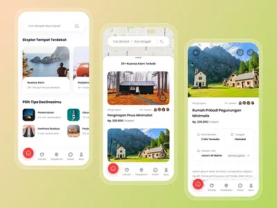 Travel Destination Booking App booking destination hotel booking rent reservation travel travel app traveller travelling ui uiux ux vacation