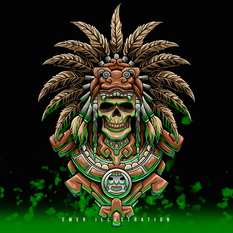 Indian Skull 01 by Emer std on Dribbble