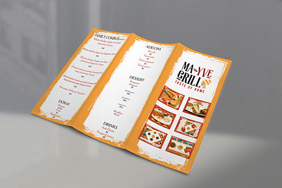 Grill Brochure branding brochure design food menu restaurant