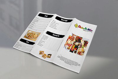 The Atla Menu branding brochure design food menu restaurant