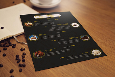 Dessert Menu brochure design dessert flyer food menu restaurant