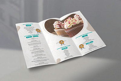 The Sweet Shop bakery branding brochure design menu restaurant sweet