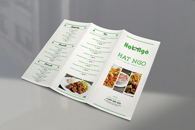 The Minimal Menu branding brochure design food menu minimal restaurant