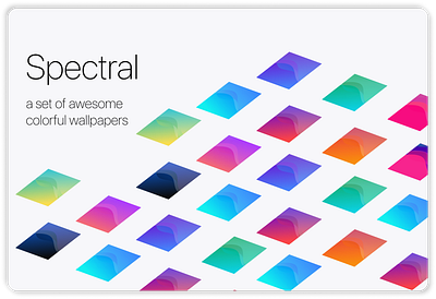 Spectral: A Set of Eye-Catching Wallpapers! app background background design backgrounds design figma illustration ui ux vector wallpaper wallpaper design wallpapers waves web