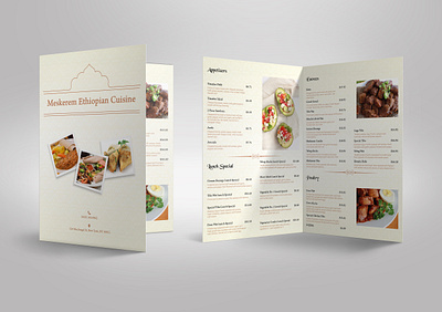 The Minimal Brochure branding brochure design food menu minimal restaurant