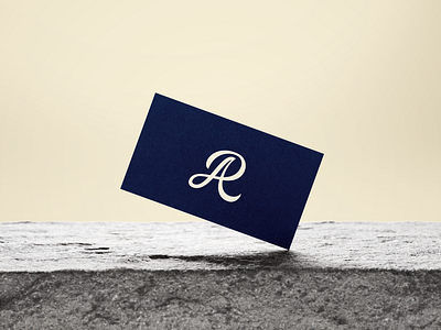 A + R Monogram - Logo concept branding cursive illustrative lettering logo minimal monogram typography