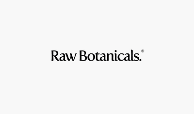 Raw Botanicals - Branding