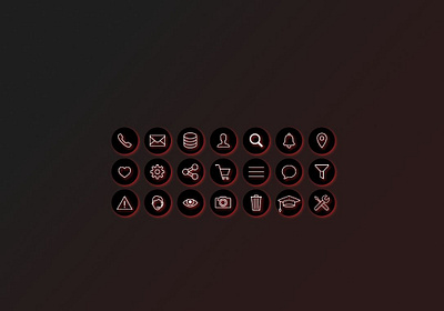 Icon Set dailyui dailyui055 dailyuichallenge design figmadesign icon icon design icon set ui ui design uidesign